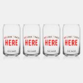 STIJLVOL MODERN  CLEAR GEVERIFIEERD BRANDED BLIKVORM GLAS (Achterkant)