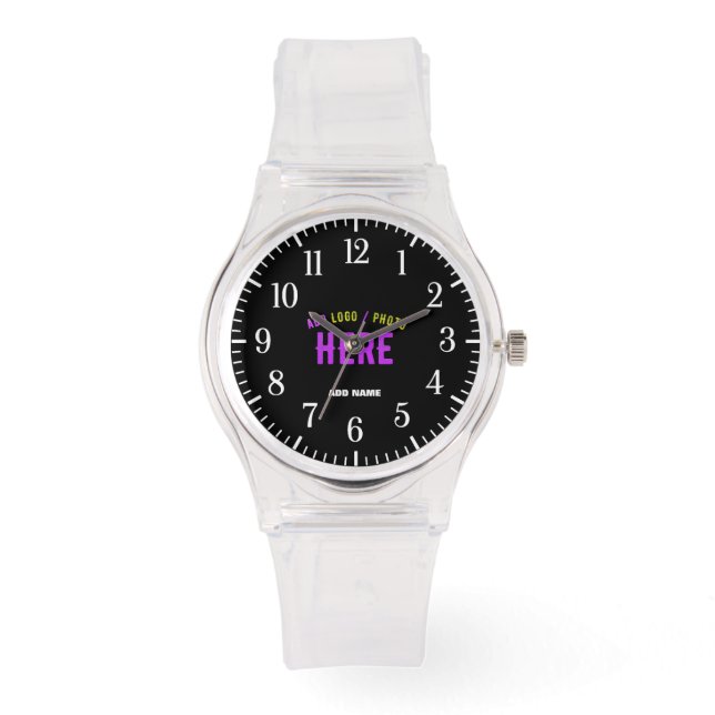 STIJLVOL MODERN  CLEAR GEVERIFIEERD BRANDED HORLOGE (Voorkant)