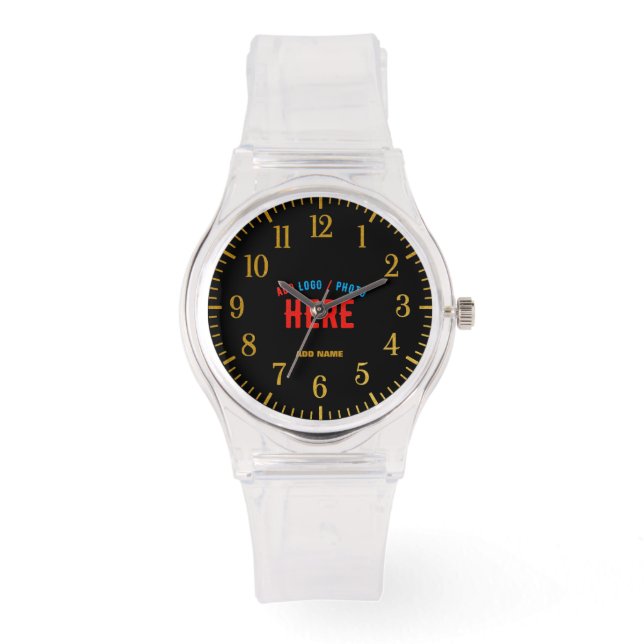 STIJLVOL MODERN  CLEAR GEVERIFIEERD BRANDED HORLOGE (Voorkant)