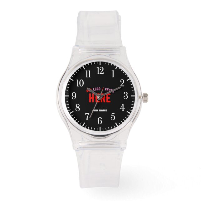 STIJLVOL MODERN  CLEAR GEVERIFIEERD BRANDED HORLOGE (Voorkant)