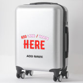 STIJLVOL MODERN  CLEAR GEVERIFIEERD BRANDED STICKER (Koffer)