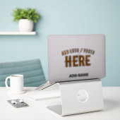 STIJLVOL MODERN CLEAR GEVERIFIEERD BRANDED STICKER (Laptop op bureau)