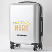STIJLVOL MODERN  CLEAR GEVERIFIEERD BRANDED STICKER (Koffer)