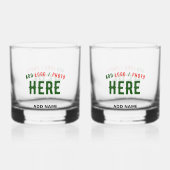 STIJLVOL MODERN  CLEAR GEVERIFIEERD BRANDED WHISKY GLAS (Voorkant)