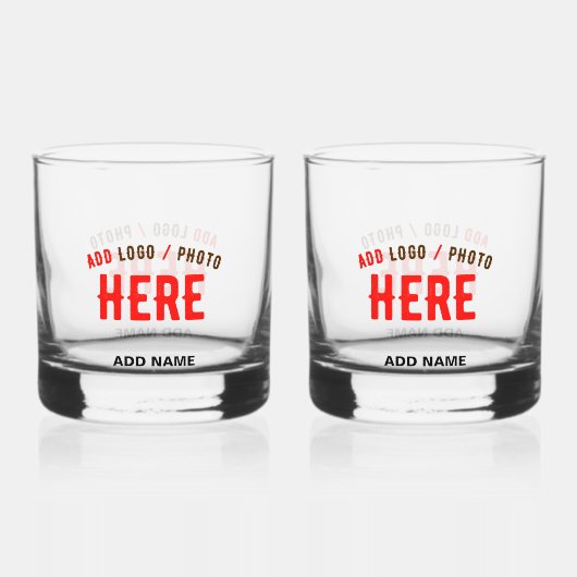 STIJLVOL MODERN  CLEAR GEVERIFIEERD BRANDED WHISKY GLAS (Voorkant)