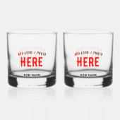 STIJLVOL MODERN  CLEAR GEVERIFIEERD BRANDED WHISKY GLAS (Achterkant)