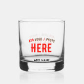 STIJLVOL MODERN  CLEAR GEVERIFIEERD BRANDED WHISKY GLAS (Voorkant)