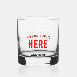STIJLVOL MODERN  CLEAR GEVERIFIEERD BRANDED WHISKY GLAS