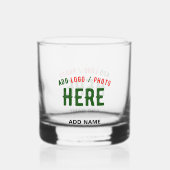 STIJLVOL MODERN  CLEAR GEVERIFIEERD BRANDED WHISKY GLAS (Voorkant)