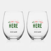 STIJLVOL MODERN CLEAR GEVERIFIEERD BRANDED WIJNGLAS ZONDER VOET (Achterkant)