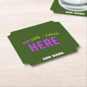 STIJLVOL MODERN CUSTOM FOREST GROEN GEVERIFIEERD M KARTONNEN ONDERZETTERS (Gekanteld)