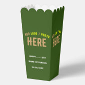 STIJLVOL MODERN CUSTOM FOREST GROEN MERK POPCORN BEDANKDOOSJES (Achterkant)