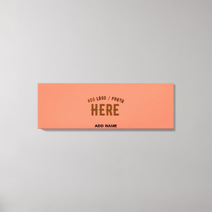 STIJLVOL MODERN CUSTOM KORAAL SINAASAPPEL GEVERIFI CANVAS AFDRUK