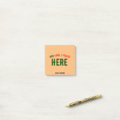 STIJLVOL MODERN CUSTOM PEACH SINAASAPPEL GEVERIFIE POST-IT® NOTES (Op bureau)