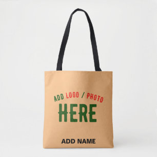 STIJLVOL MODERN CUSTOM PEACH SINAASAPPEL GEVERIFIE TOTE BAG