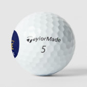 STIJLVOL MODERN CUSTOM SCHATTIGE WIT MARINEBLAUW G GOLFBALLEN (Logo)