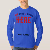 STIJLVOL MODERN DEEP ROYAL BLUE MERK T-SHIRT (Voorkant)