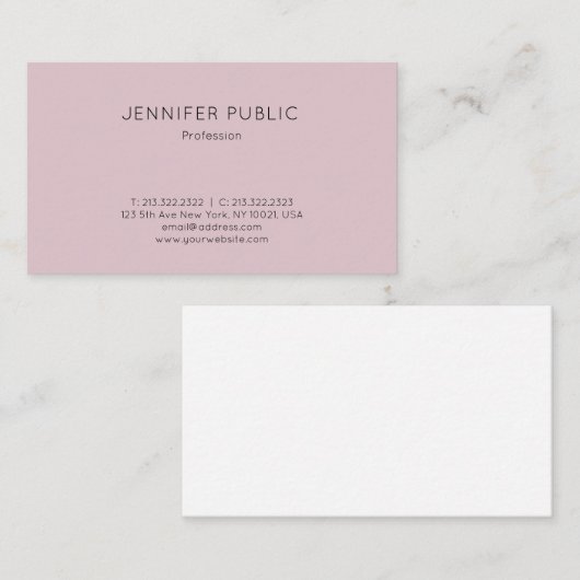 Stijlvol, modern design elegant design visitekaartje (Voorkant / Achterkant)