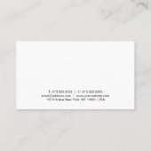 Stijlvol modern design elegant stijlvol design visitekaartje (Achterkant)