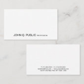 Stijlvol modern design elegant stijlvol design visitekaartje (Voorkant / Achterkant)