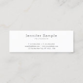 Stijlvol, modern design, minimalistisch vlak in re mini visitekaartje (Achterkant)