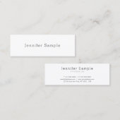 Stijlvol, modern design, minimalistisch vlak in re mini visitekaartje (Voorkant / Achterkant)