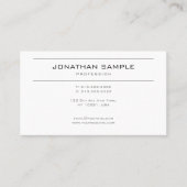 Stijlvol, modern design, schoon, wit tiendy visitekaartje (Voorkant)