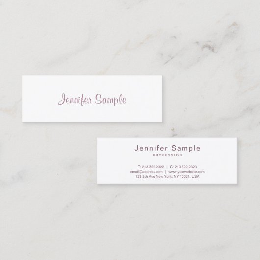 Stijlvol modern design, stijlvol, stijlvol design mini visitekaartje (Voorkant / Achterkant)