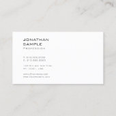 Stijlvol modern design, stijlvol, stijlvol design visitekaartje (Achterkant)