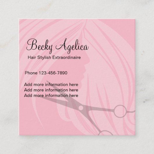 Stijlvol, modern design vierkante visitekaartje (Voorkant)