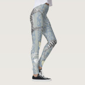 Stijlvol, modern, eclectisch  blauw grijs leggings (Rechts)