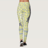 Stijlvol modern Eclectisch Geel Leggings (Achterkant)