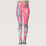 Stijlvol, modern, eclectisch, lichtroze Oranje bla Leggings<br><div class="desc">Stijlvolle en moderne smokkels hebben een chic bohemisch eclectisch ontwerp met zebra's,  vlinders,  luipsplaten en bloemkool in fluo roze,  kantaloupe oranje en blauw. Exclusief voor u ontworpen door Happy Dolphin Studio.</div>