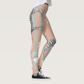Stijlvol modern eclectisch Sinaasappel Leggings (Rechts)