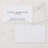 Stijlvol, modern, eenvoudig consultancyVisitekaart Visitekaartje (Voorkant / Achterkant)