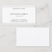 Stijlvol, modern, eenvoudig design visitekaartje (Voorkant / Achterkant)