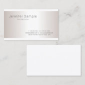 Stijlvol, modern, eenvoudig design visitekaartje (Voorkant / Achterkant)