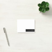 Stijlvol, modern, eenvoudig zwart-wit post-it® notes (Kantoor)