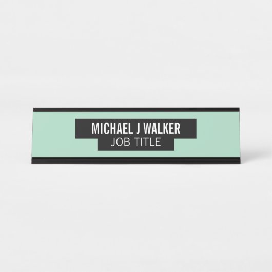 Stijlvol & modern - Elke kleur - Borded Bureau Naambordje (Voorkant)