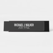 Stijlvol & modern - Elke kleur - Professioneel Bureau Naambordje (Voorkant)