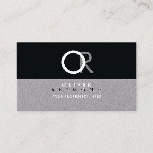 stijlvol, modern en stijlvol professioneel visitekaartje (Voorkant)