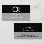 stijlvol, modern en stijlvol professioneel visitekaartje (Voorkant / Achterkant)