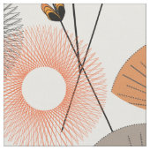 Stijlvol modern Floral Pattern uit de midden van d Stof (Close Up)