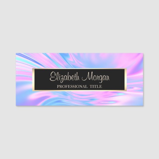 Stijlvol Modern, Frame, Holografisch Naamplaatje (Voorkant)
