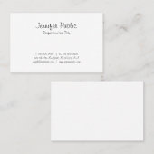 Stijlvol, modern, Freehand Script-kalligrafie Visitekaartje (Voorkant / Achterkant)