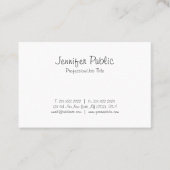 Stijlvol, modern, Freehand Script-kalligrafie Visitekaartje (Voorkant)