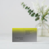 Stijlvol modern Geel Visitekaartje (Staand voorkant)
