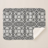 Stijlvol modern geometrisch ontwerp sherpa deken (Voorkant (horizontaal))