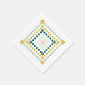 Stijlvol modern geometrisch ontwerp voor eenvoudig servet (Hoek)