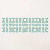 Stijlvol modern geometrisch patroon in Bleek blauw Yogamat (Voorkant (horizontaal))